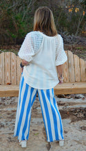 Load image into Gallery viewer, Umgee Striped Pants with Frayed Hem
