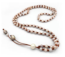 Load image into Gallery viewer, HC Handmade Freshwater White Pearl Necklace 26&quot; to 30&quot;
