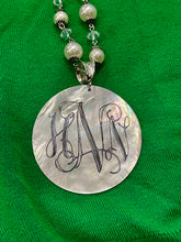 Load image into Gallery viewer, Mother Of Pearl Initial Necklace
