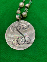 Load image into Gallery viewer, Mother Of Pearl Initial Necklace
